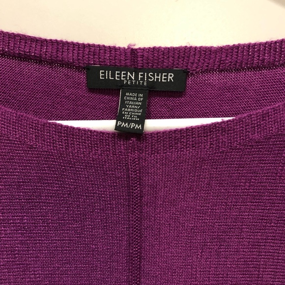 Purple Eileen Fisher sweater! Like brand new! - Picture 3 of 4